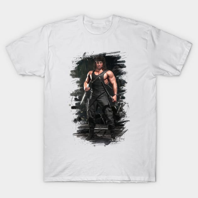 Mortal Kombat 11 Rambo Print - 57212055 T-Shirt by Semenov